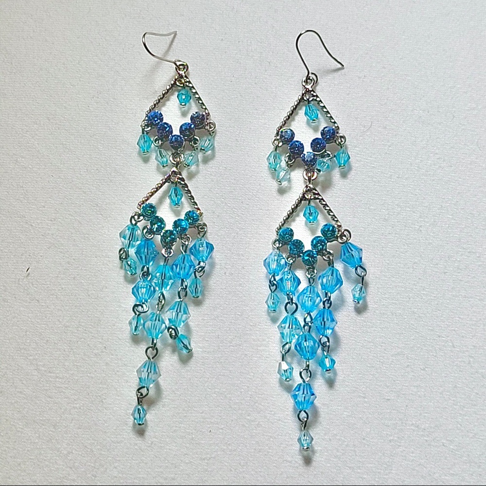 Light sky blue earrings